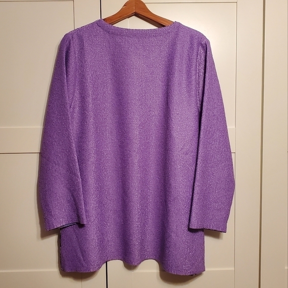 Berek Jacket Puzzle Magic Lavender Purple Textured Size XL - Picture 2 of 9